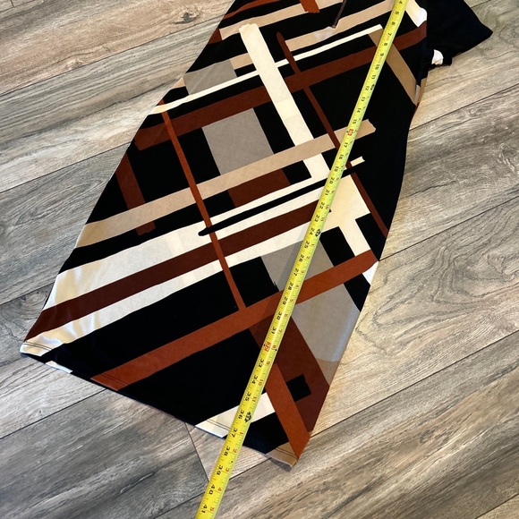 Chico’s Travelers Graphic Printed Midi Dress Size 0 Nwt’s 109$ - Picture 10 of 12